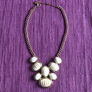 Trina Turk Ivory/Gold Statement Necklace NWOT